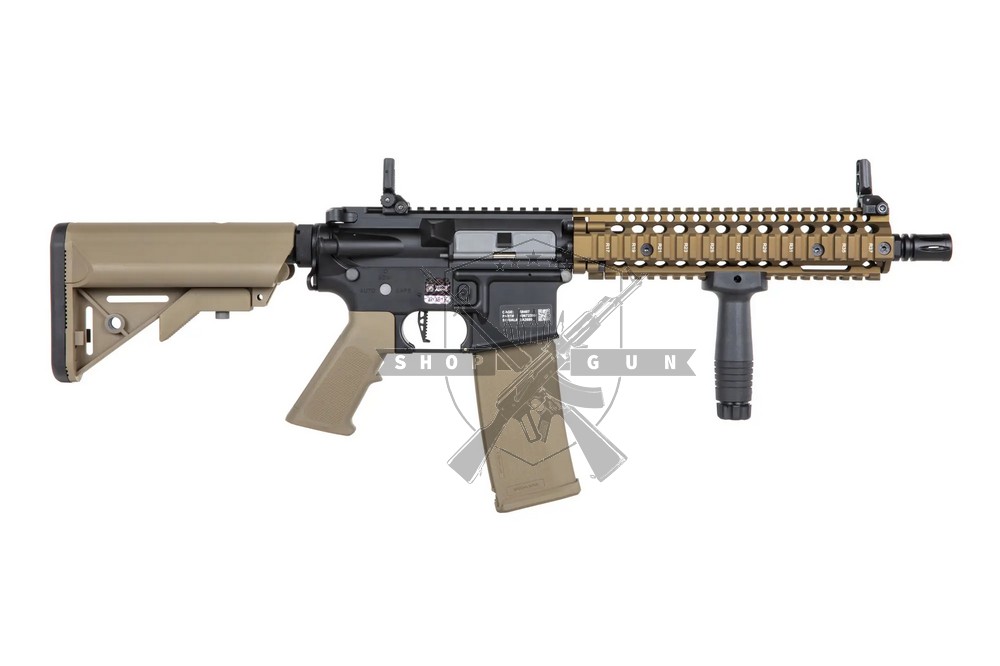 Daniel Defense® MK18 SA-P19 PRIME S-AEG mit HAL E.T.U, Dark Matter 27K Brushless Motor und Speedgears (CB)