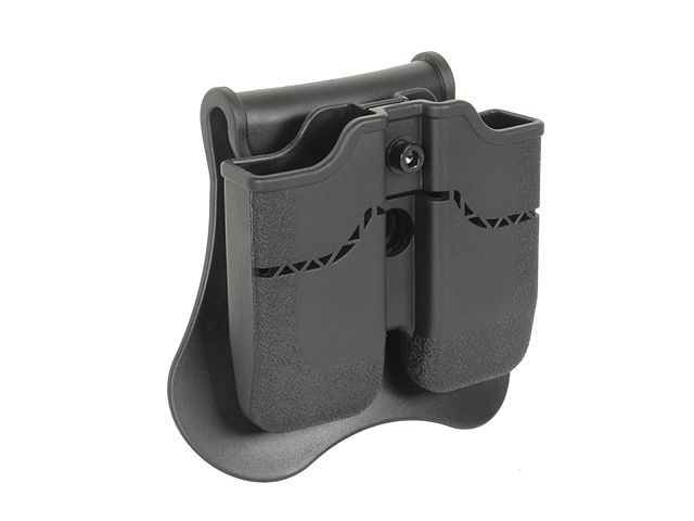 1911 Airsoft Double Mag Pouch Series - Black [Amomax]