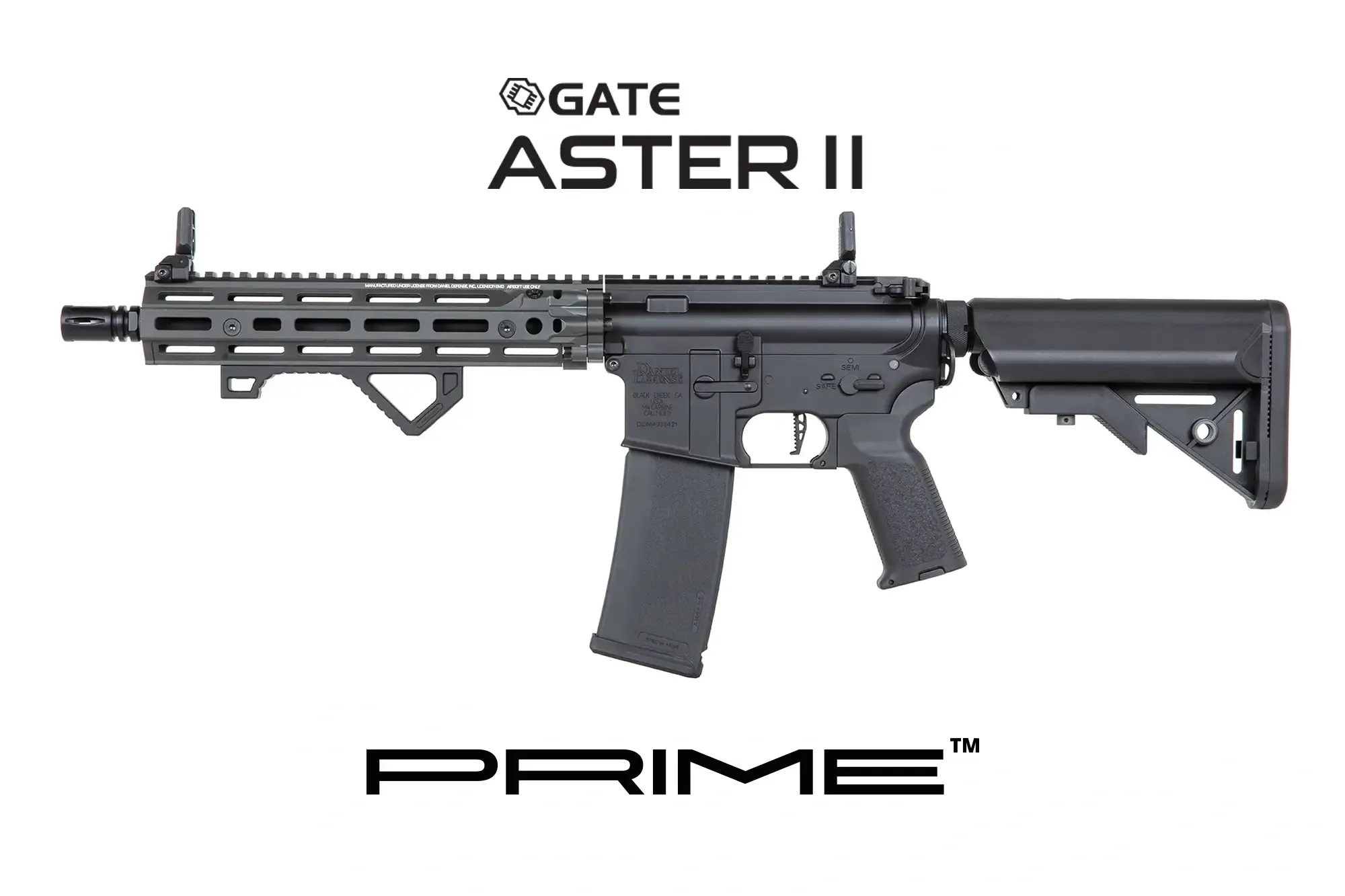 Daniel Defense® RIS III 10,5'' SA-P27 PRIME S-AEG mit ASTERII Bluetooth E.T.U, Dark Matter 27K Brushless Motor und Speedgears (GR)