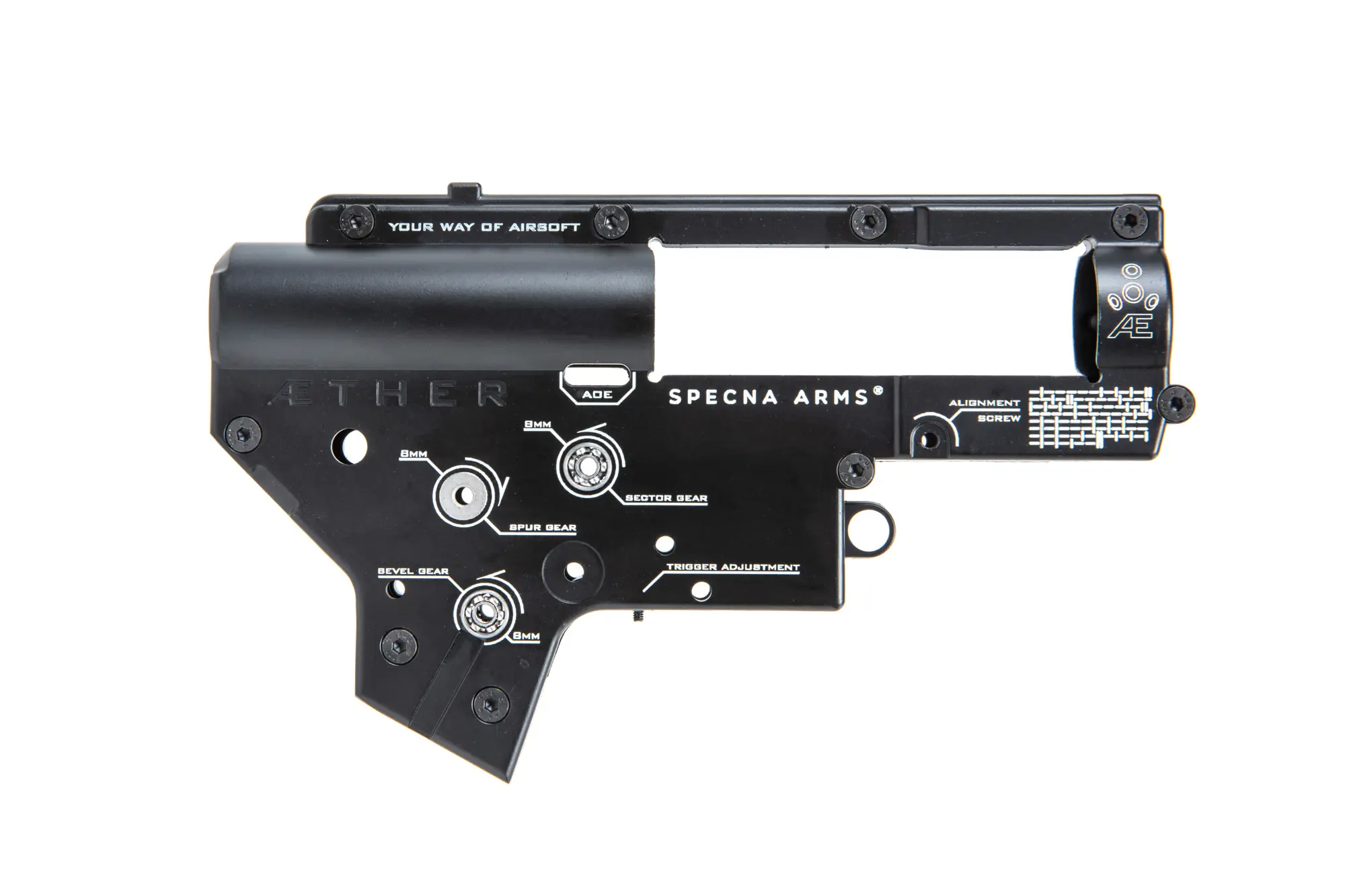 Kopie von 8mm-SpecnaArms V2 Gearboxshell "Aether", Federschnellwechselsystem #1