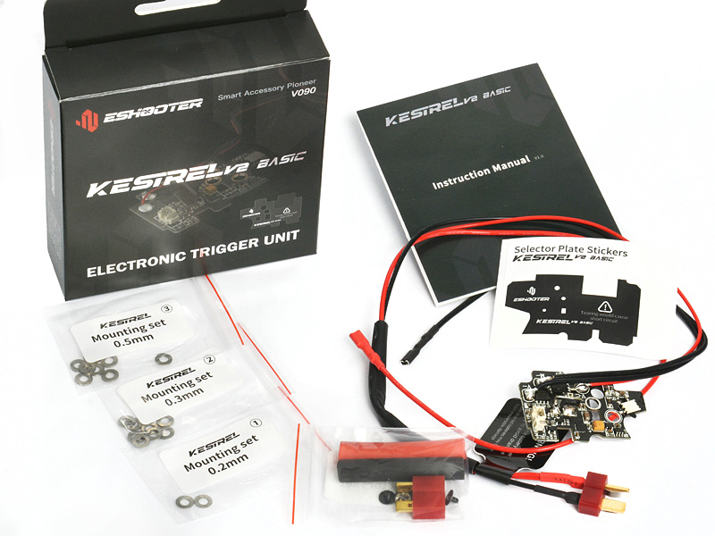 Kestrel V2 ETU BASIC - Rear Wired, internationale Version für max. 0,5J AEG
