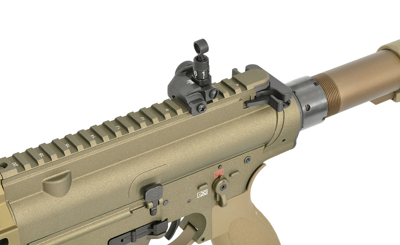 EC-203 DMR S-AEG mit Eshooter ETU, Grün/Braun