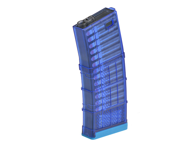 180rds Lancer System L5AWM 556 Style Midcap in "Trainsave-Blue"