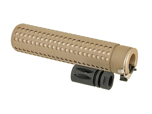 QD Schalldämpferdummy mit Flashhider, DE/TAN