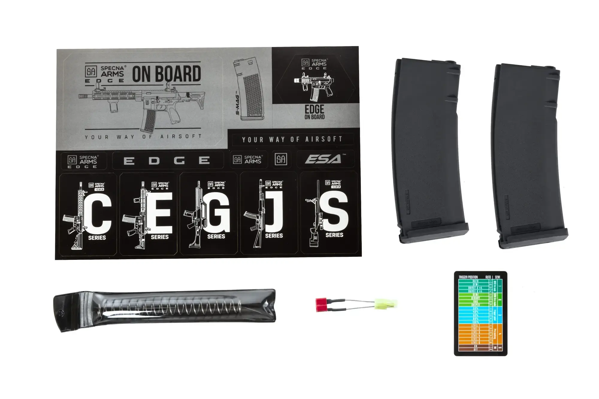 SA-E23 EDGE 'Light Ops' max. 0,5J AEG mit programmierbarer HAL ETU, Bronze