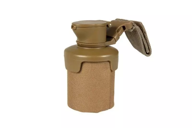 Kugelbeutel mit Flaschenkopf, faltbar mit Molleclip, TAN