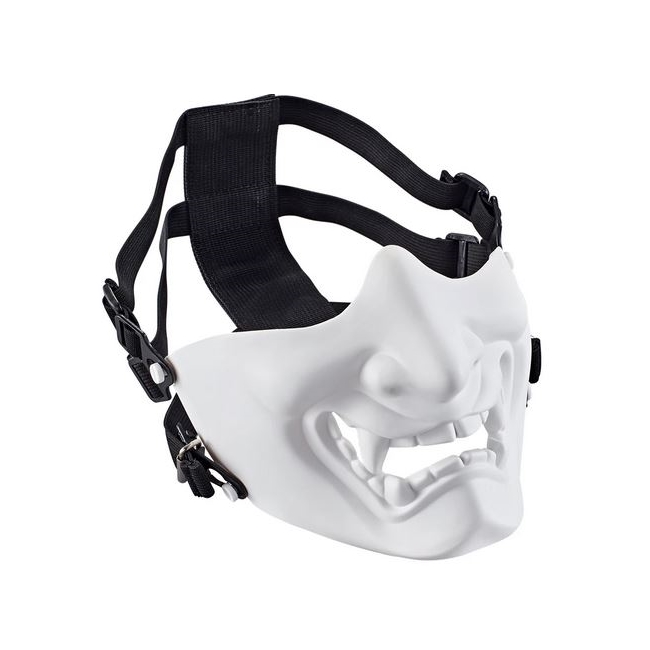 Samurai Mask (nicht sicher/ohne Gitter) (Weiß)
