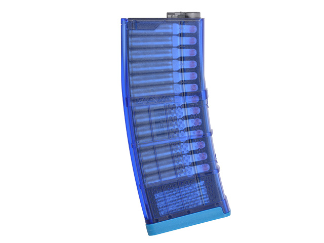 180rds Lancer System L5AWM 556 Style Midcap in "Trainsave-Blue"