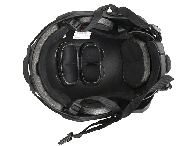FAST MH Helmet Replica with quick adjustment - Black [EM]