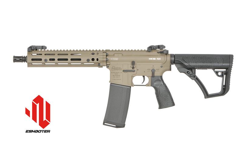 Daniel Defense MK18 RIII 10.3" S-AEG mit Eshooter ETU, FDE