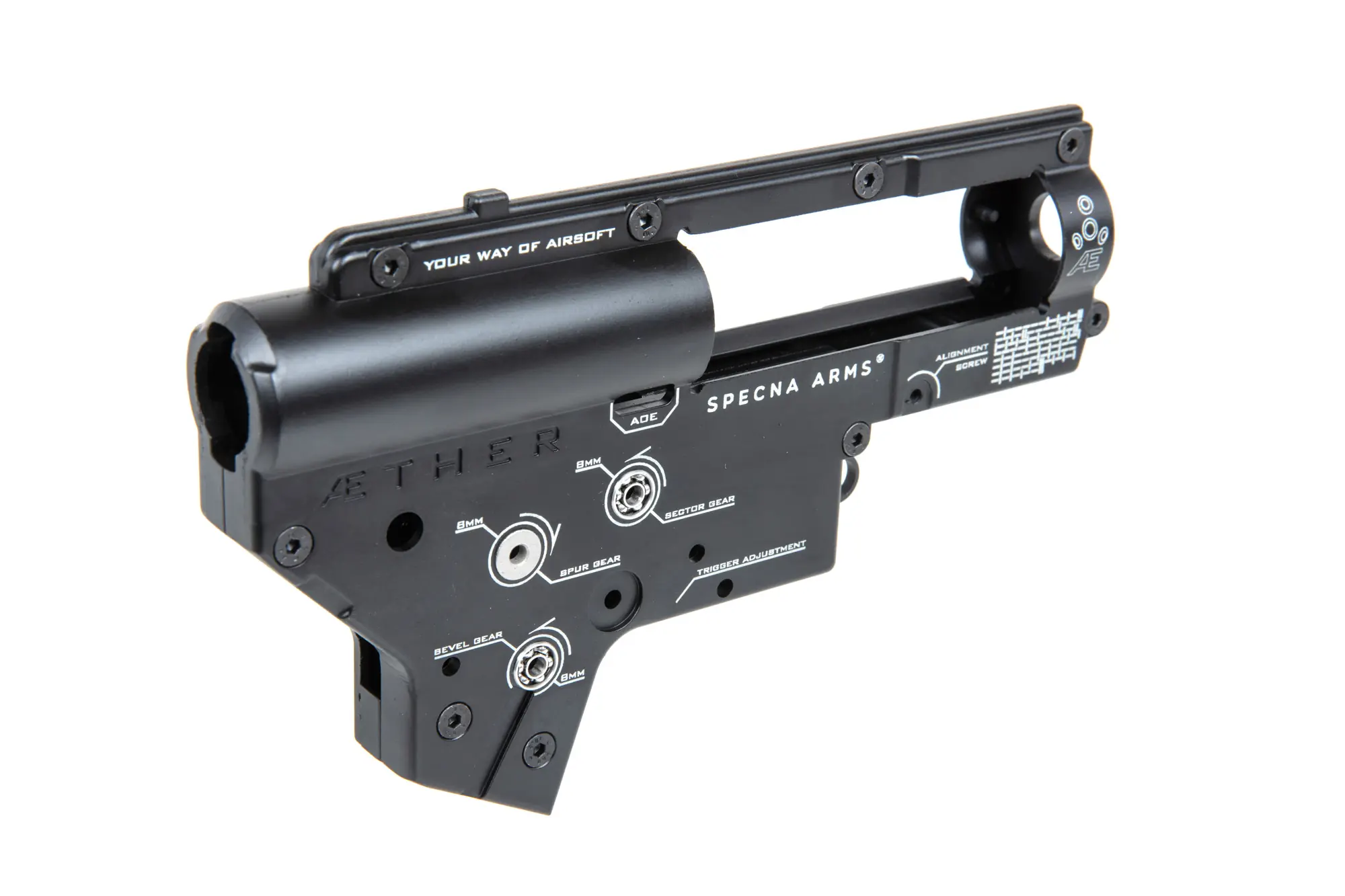 Kopie von 8mm-SpecnaArms V2 Gearboxshell "Aether", Federschnellwechselsystem #1