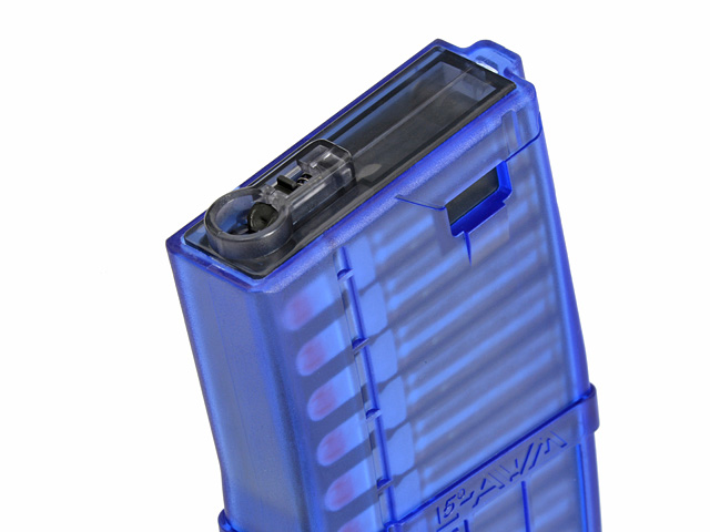 180rds Lancer System L5AWM 556 Style Midcap in "Trainsave-Blue"
