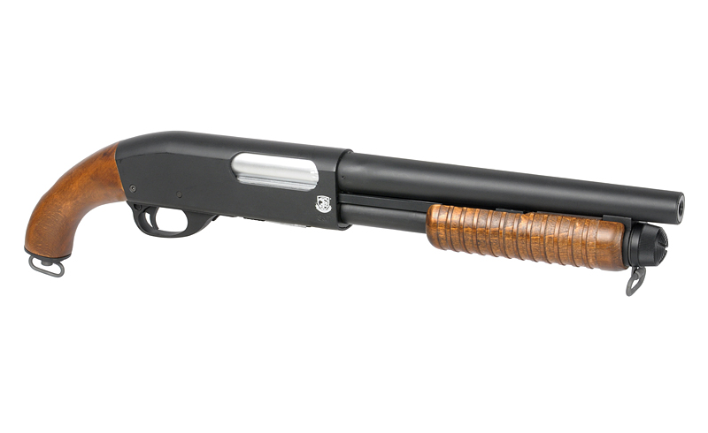ST870 Pump Action Shotgun max. 0,5J Federdruck, Echtholz, Pistolengriffvariante