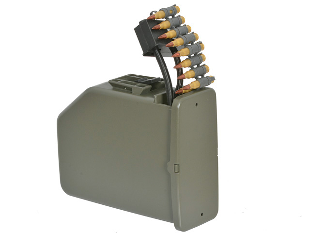 6000rd Boxagazine für M249 AEG- Olive