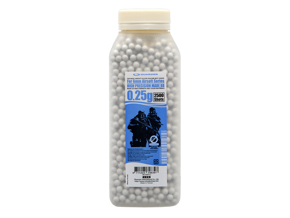 High Precision 0.25g BBs ~2500Schuss [GUARDER], Flasche